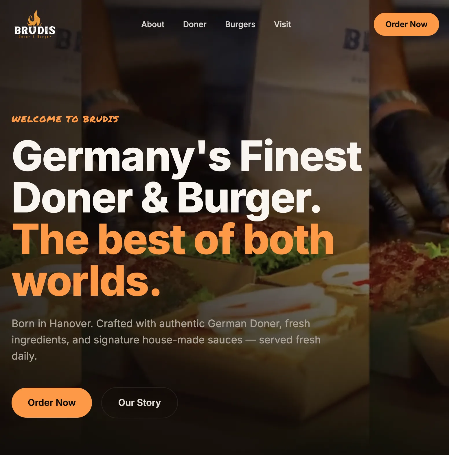 Brudis — website design by Dilicious Studios